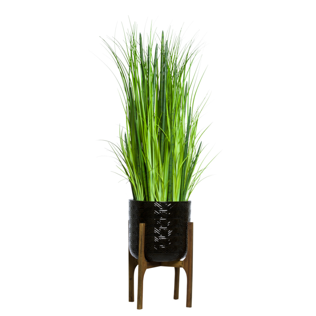 larg snake plant grass with plantere Grass/Snake Plant – Lux Art Silks